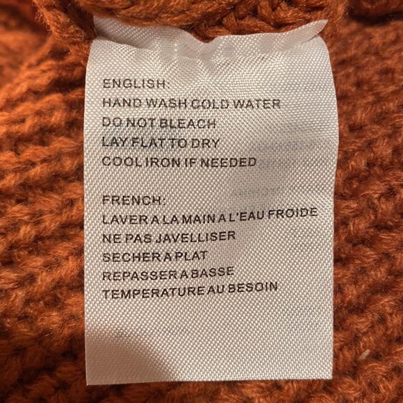 NWT Elodie Crewneck Cropped Chunky Knit Oversized Sweater Women's LARGE - Picture 9 of 9